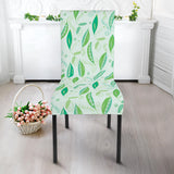 Green Peas Pattern Print Design 01 Dining Chair Slipcover