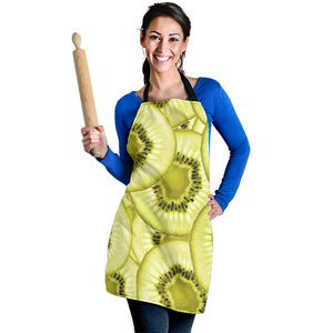 Sliced Kiwi Pattern Adjustable Apron