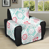 Clock time pattern blackground Recliner Cover Protector