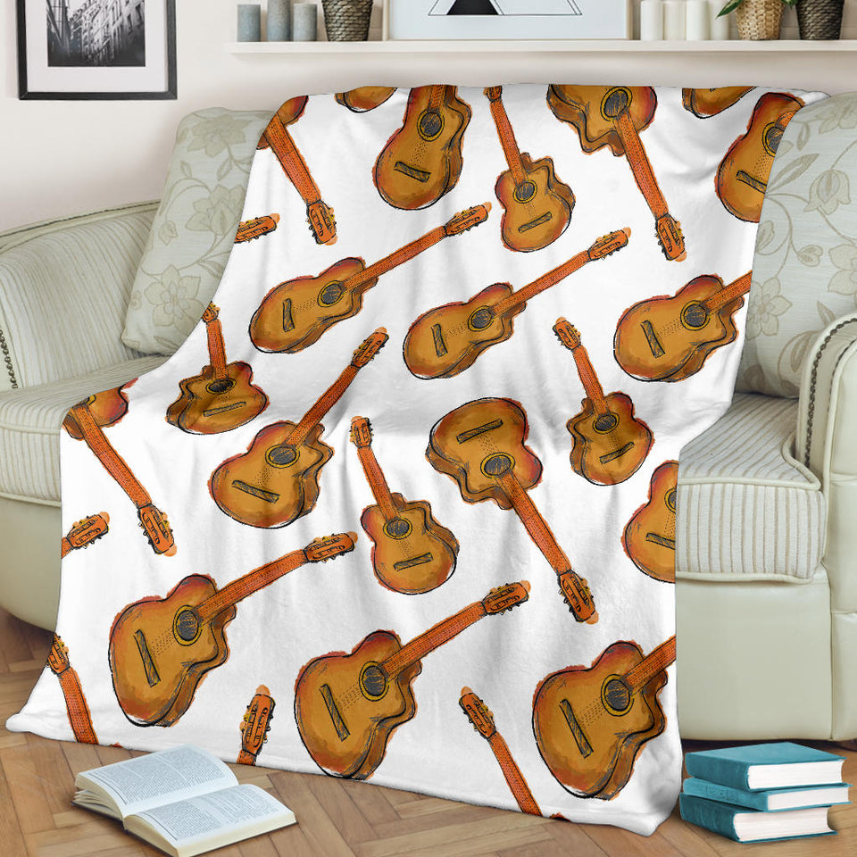 Paint Guitar Pattern Premium Blanket