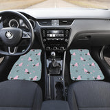 Poodle Dog Pattern Front And Back Car Mats