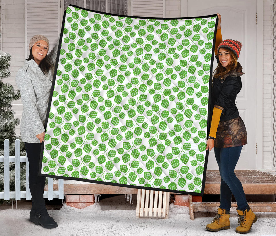 Hop Pattern Background Premium Quilt
