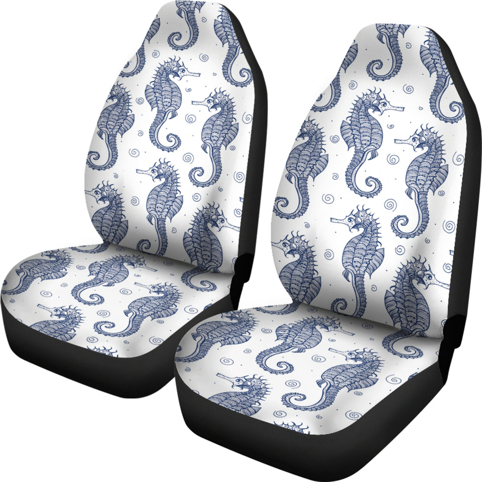 Seahorse Pattern Background  Universal Fit Car Seat Covers