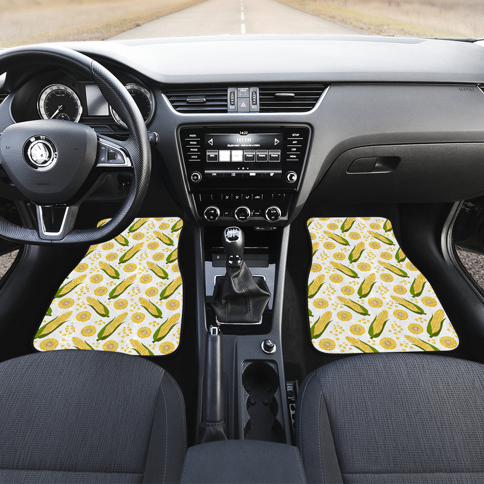 Corn Pattern Print Design 05 Front Car Mats