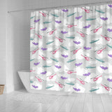 Helicopter Plane Pattern Shower Curtain Fulfilled In US