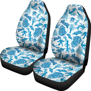 Coral Reef Pattern Print Design 01 Universal Fit Car Seat Covers