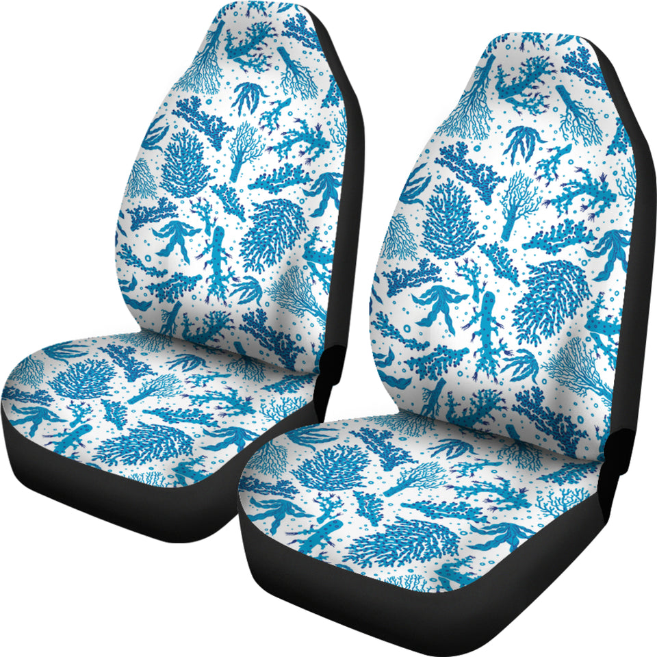 Coral Reef Pattern Print Design 01 Universal Fit Car Seat Covers