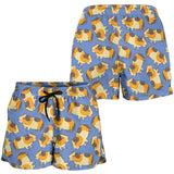Guinea Pig Pattern Print Design 02 Women Shorts