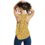 Passion fruits slice pattern Women Racerback Tank Top