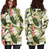 Heliconia Pattern Women'S Hoodie Dress