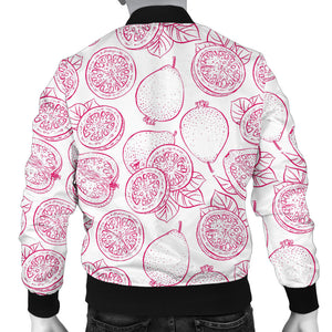 Sketch Guava Pattern Men'S Bomber Jacket