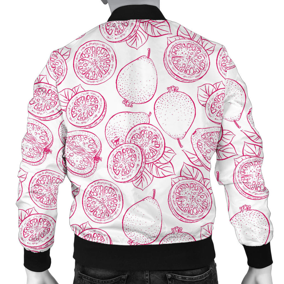 Sketch Guava Pattern Men'S Bomber Jacket