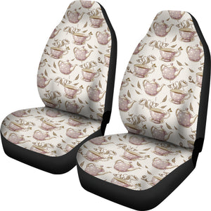 Tea Pots Pattern Print Design 03 Universal Fit Car Seat Covers