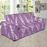 Lavender Flowers Purple Pattern Sofa Slipcover