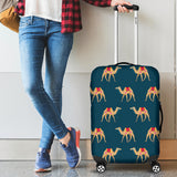 Camel Pattern Blue Blackground Luggage Covers