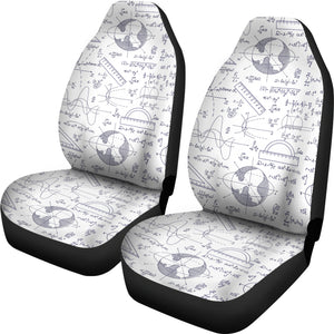 Math Pattern Print Design 03 Universal Fit Car Seat Covers