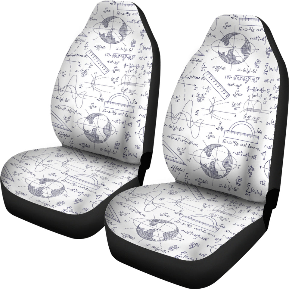 Math Pattern Print Design 03 Universal Fit Car Seat Covers