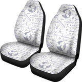 Math Pattern Print Design 03 Universal Fit Car Seat Covers