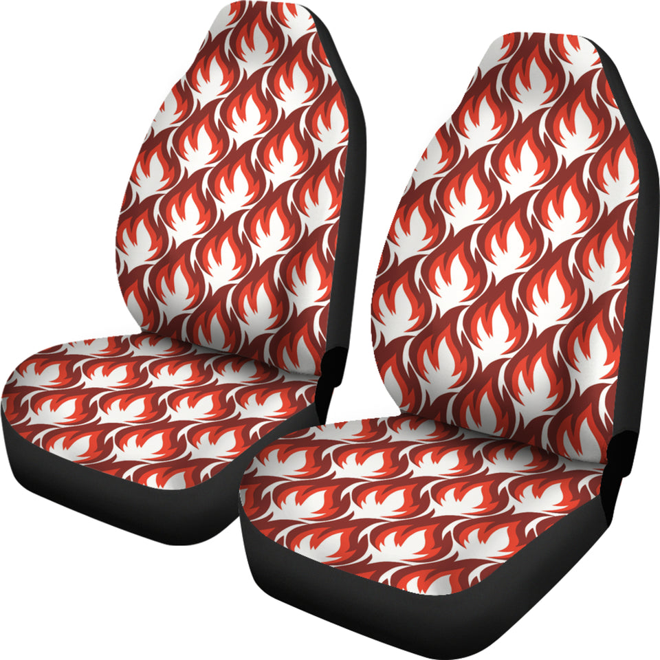 Fire Flame Symbol Design Pattern Universal Fit Car Seat Covers