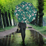 Koi Fish Carp Fish Lotus Pattern Umbrella