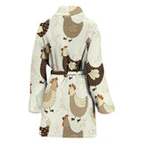 Cute Rooster Chicken Cock Women'S Bathrobe
