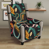 Colorful snake plant pattern Chair Cover Protector