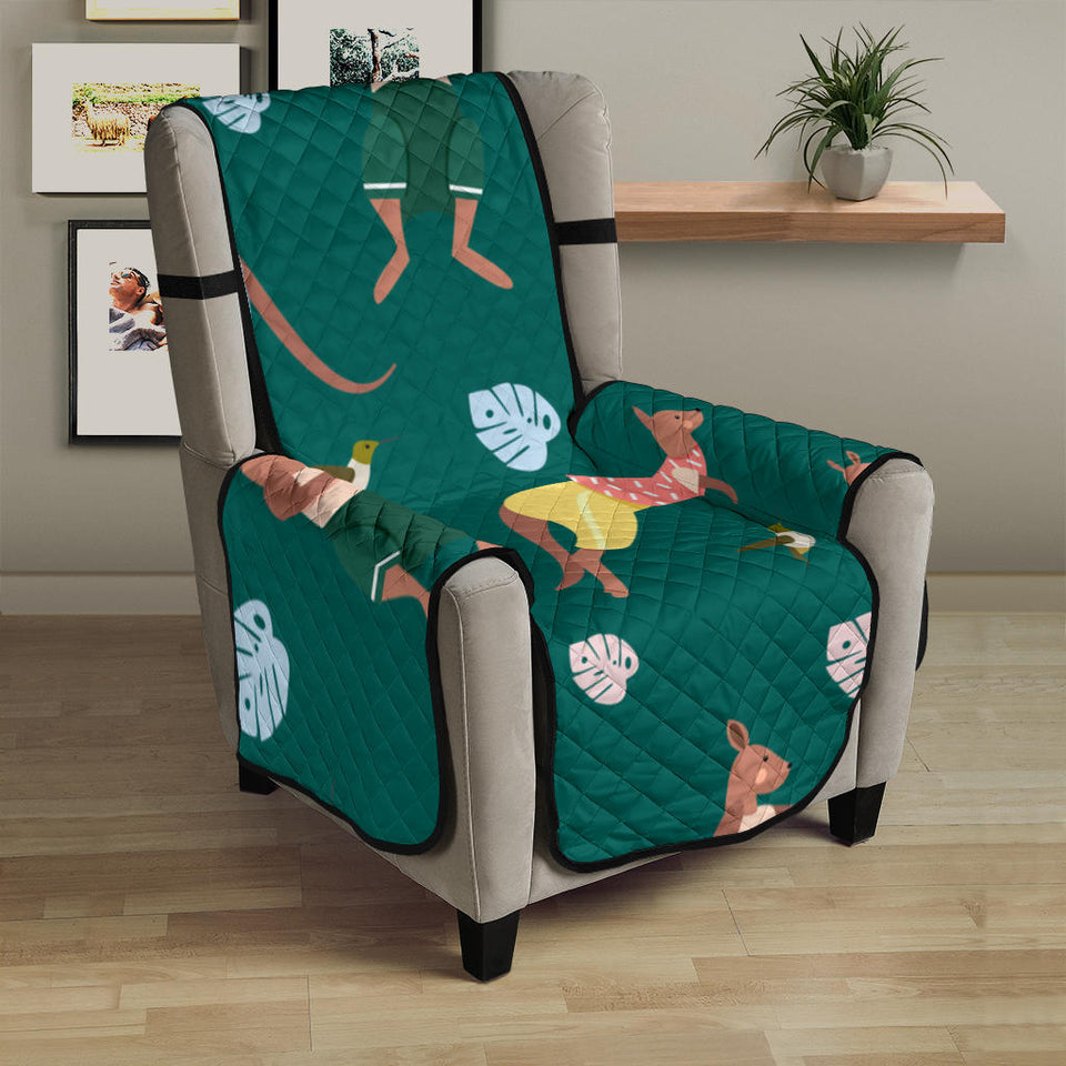 Kangaroo leaves pattern Chair Cover Protector