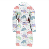 Hippopotamus Pattern Print Design 03 Men's Bathrobe