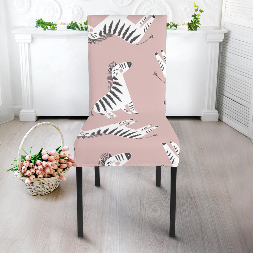 Cute Zebra Pattern Dining Chair Slipcover