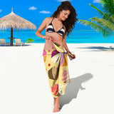 Cake Cupcake Heart Cherry Pattern Sarong