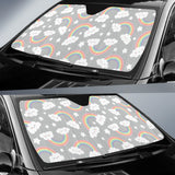 Cute Rainbow Clound Star Pattern Car Sun Shade