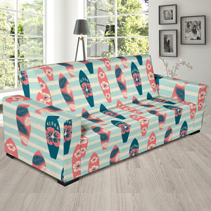 Surfboard Pattern Print Design 02  Sofa Slipcover