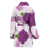 Cute Grape Pattern Women'S Bathrobe