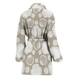 Scallop Shell Pattern Women'S Bathrobe