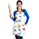 Colorful Helicopter Pattern Adjustable Apron