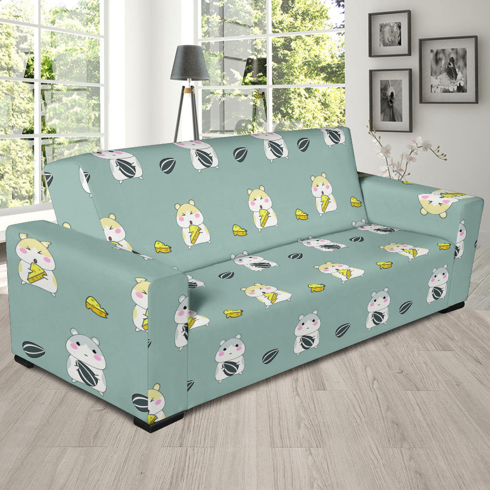 Cute Hamster Cheese Pattern Sofa Slipcover