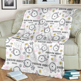 Siberian Husky Design Pattern Premium Blanket