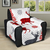 Deer tree snowflakes chrismas pattern Recliner Cover Protector