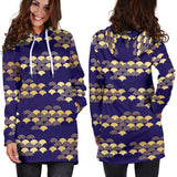 Beautiful Japanese Fan Pattern Women'S Hoodie Dress