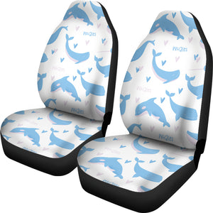 Blue Whale Pattern  Universal Fit Car Seat Covers