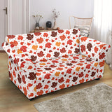 Colorful Maple Leaf Pattern Loveseat Couch Slipcover