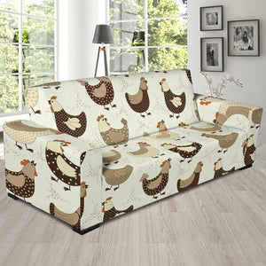 Cute Rooster Chicken Cock Sofa Slipcover
