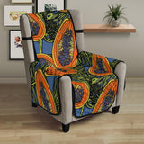 Colorful papaya tropical leaves Chair Cover Protector