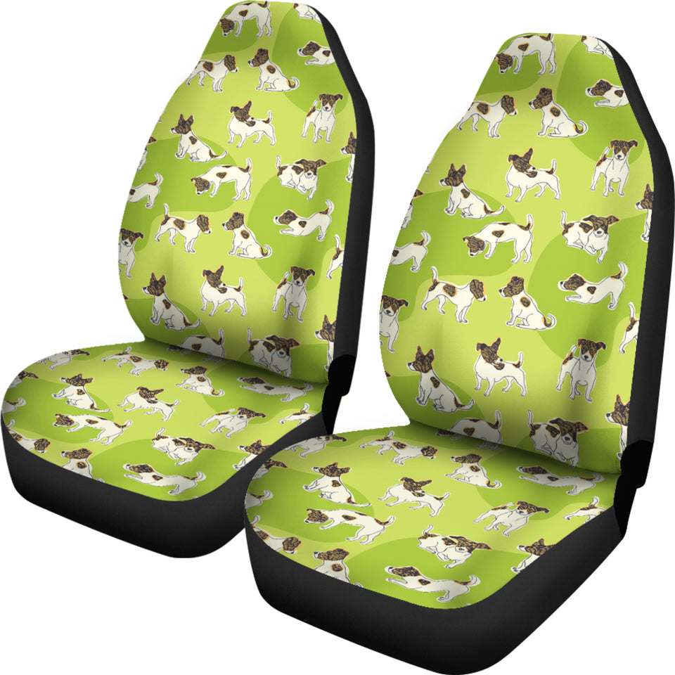 Jack Russel Pattern Print Design 01 Universal Fit Car Seat Covers