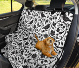 Crow Dark Floral Pattern Dog Car Seat Covers