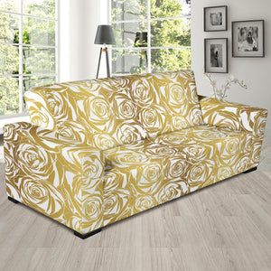 Rose Pattern Print Design 05  Sofa Slipcover