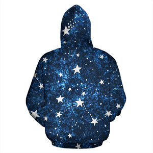 Night Sky Star Pattern Men Women Pullover Hoodie