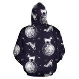 Chihuahua Space Helmet. Astronaut Pattern Zip Up Hoodie