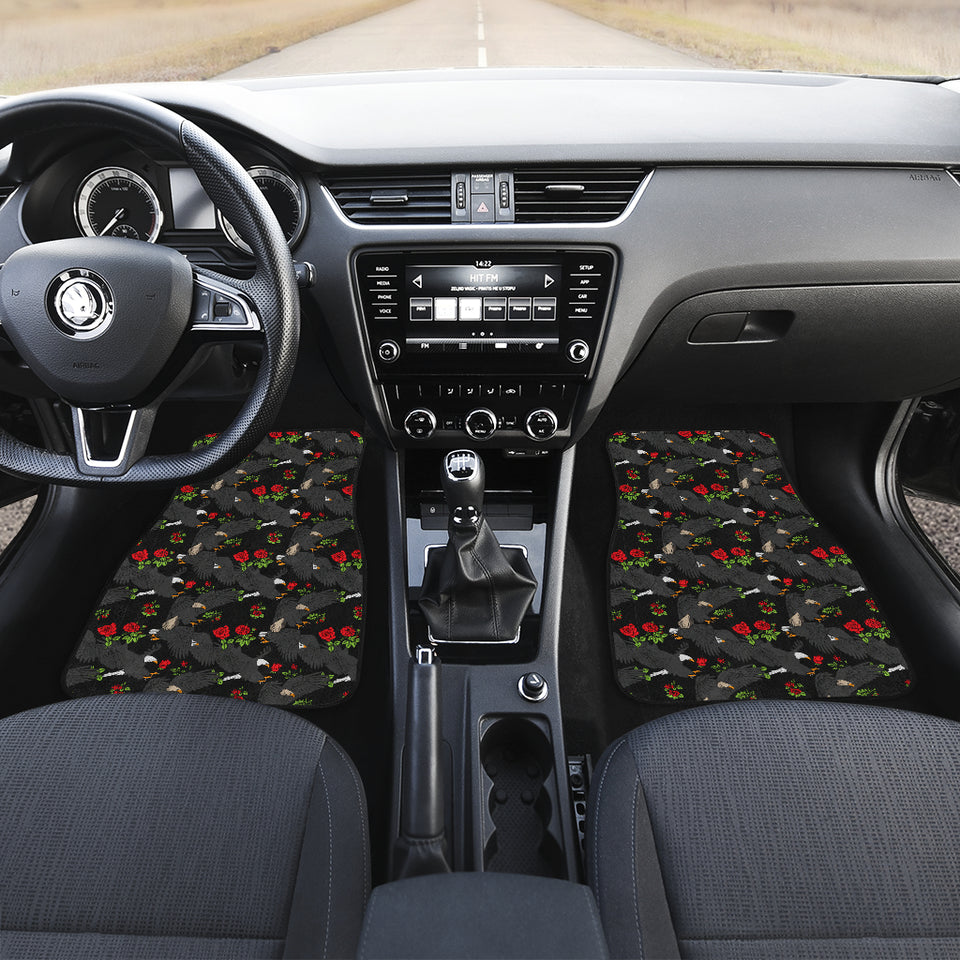 Eagle Pattern Print Design 04 Front Car Mats