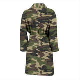 Dark Green Camo Camouflage Pattern Men'S Bathrobe